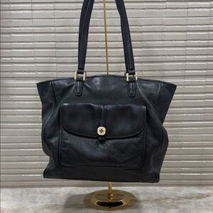 Tory Burch Black Leather Tote